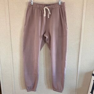 Nova Men Joggers Size Medium Taupe Sweatpants Cozy Streetwear Lounge Pants